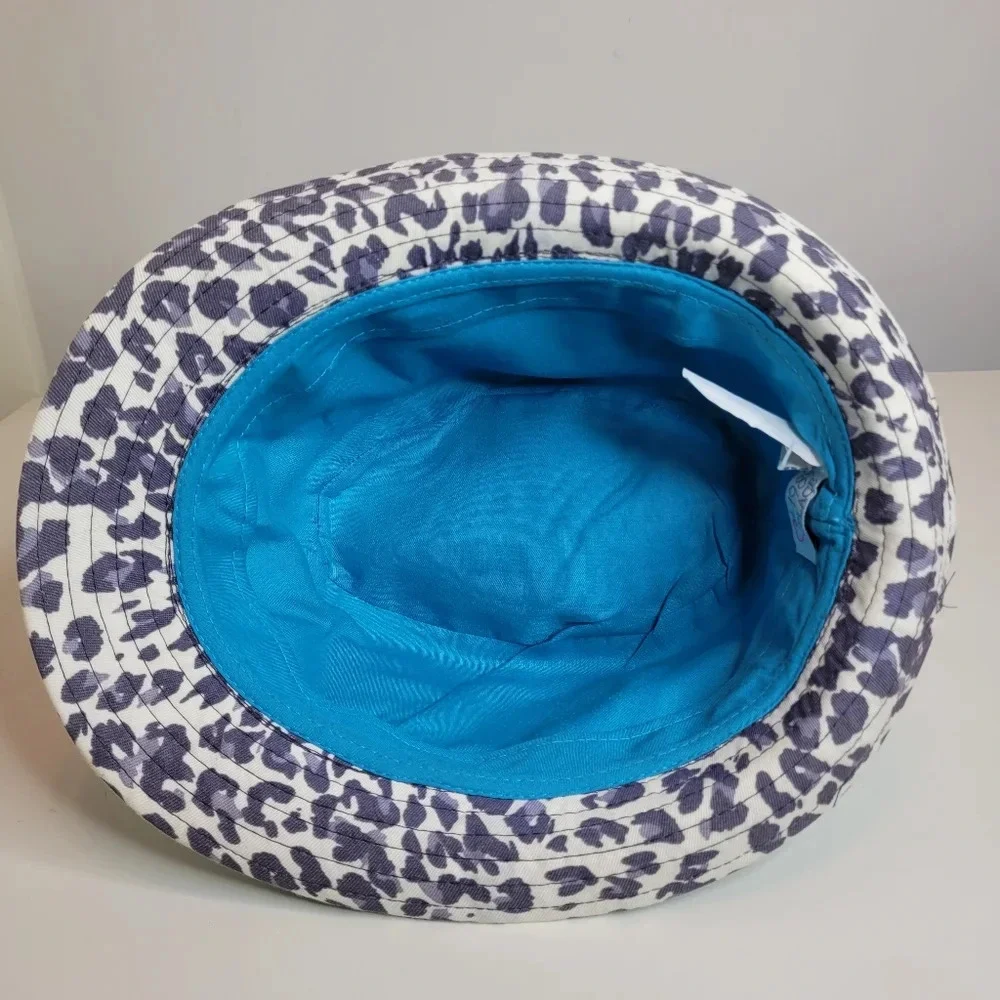 PLACE 1989 Cheetah Leopard Print Fedora Hat with Bow Accent Size Girls Large 10+
